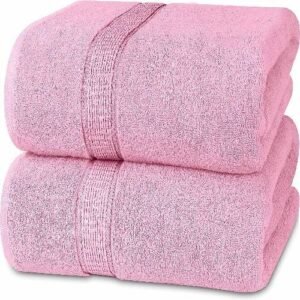 BATH TOWEL 27 X 54 INCHES 1 PIECE LUXURIOUS SUPERSOFT PINK