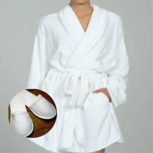 BATHROBE 2 PCS LUXURIOUS EGYPTIAN COTTON COMB FOR WOMEN