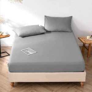 COTTON FITTED SHEET PREMIUM QUALITY GREY
