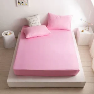 COTTON FITTED SHEET PREMIUM QUALITY PINK