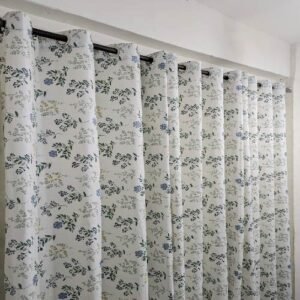 DUCK COTTON CURTAINS PAIR 48 X 90 INCHES EACH CURTAIN