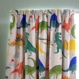 DUCK COTTON CURTAINS PAIR DIANASORE KIDS DESIGN BLACKOUT 5.5 X 7.5 FOOT EACH