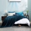 FLEECE AC BLANKET PREMIUM SUPERSOFT QUALITY KING SIZE TEAL GREEN