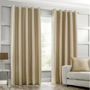 SILK CURTAINS SILVER BEIGE