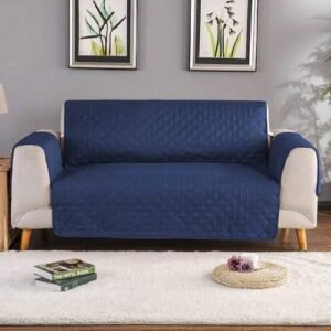 SOFA COAT FINE QUALITY WITH QUILTING BLUE COLOR