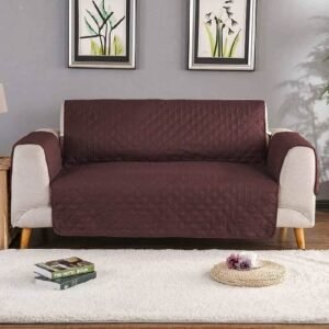 SOFA COAT FINE QUALITY WITH QUILTING BROWN COLOR
