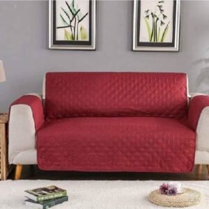 SOFA COAT FINE QUALITY WITH QUILTING RED COLOR