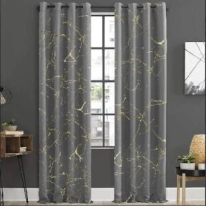 VELVET CURTAINS PREMIUM QUALITY MOONLIGHT STUFF (PAIR) GREY