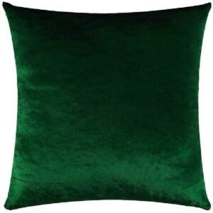 VELVET CUSHION COVER PREMIUM QUALITY 16 X 16 INCHES GREEN