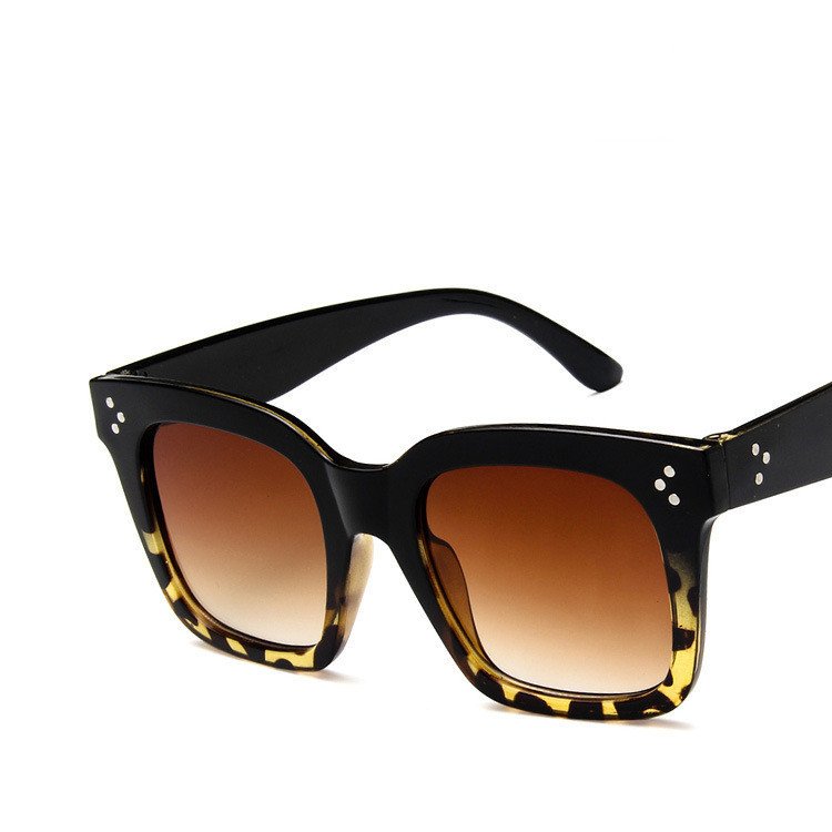 Sunglasses European And American Retro Square Frame Wild Big Frame Sunglasses Sunglasses - Image 3