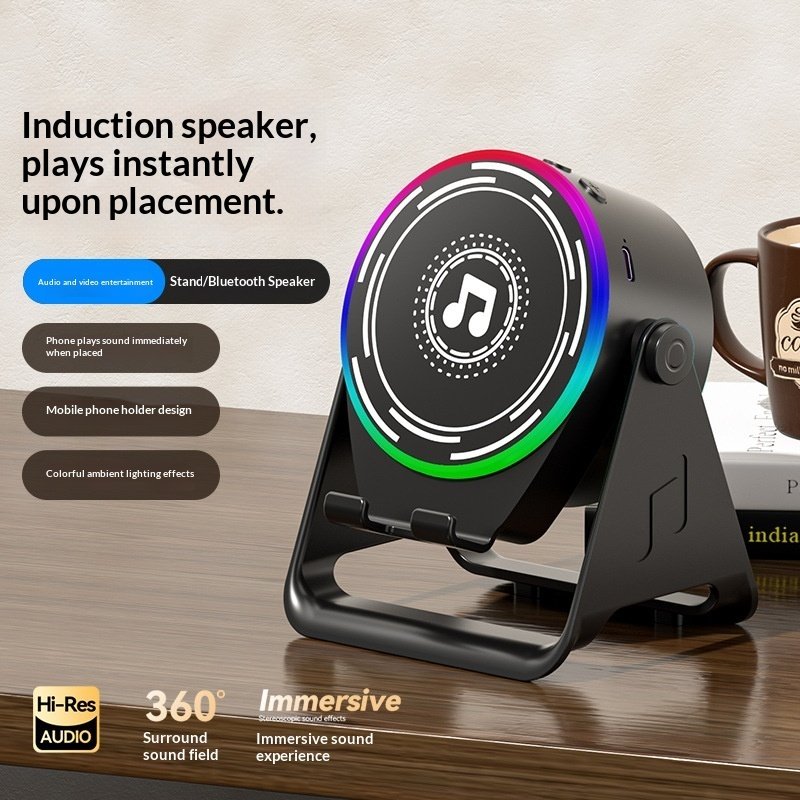 Wireless Smartphone Holder With Bluetooth-sensing Speaker - Image 4