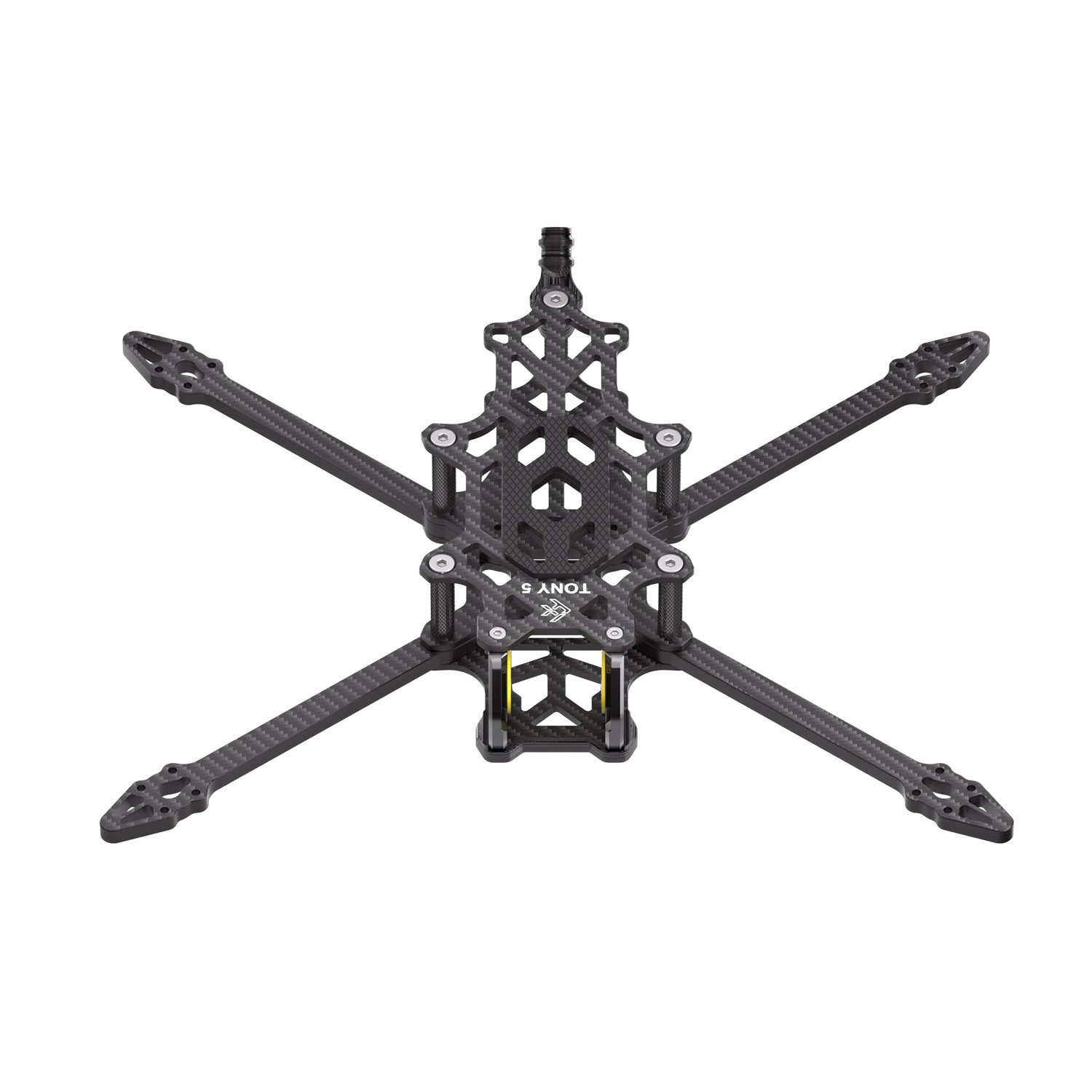 FlyFishnRC Tony 5 Sub250 FPV Freestyle Carbon Brazing Frame - Image 4