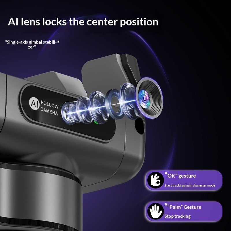 C22 Smartphone Single-Axis Stabilizer With Intelligent AI Face Tracking And Handheld Design - Image 5